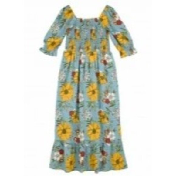 Joanie Clothing Cinna Square Neck Floral Print Midaxi Dress NEW 12 - Picture 1 of 9